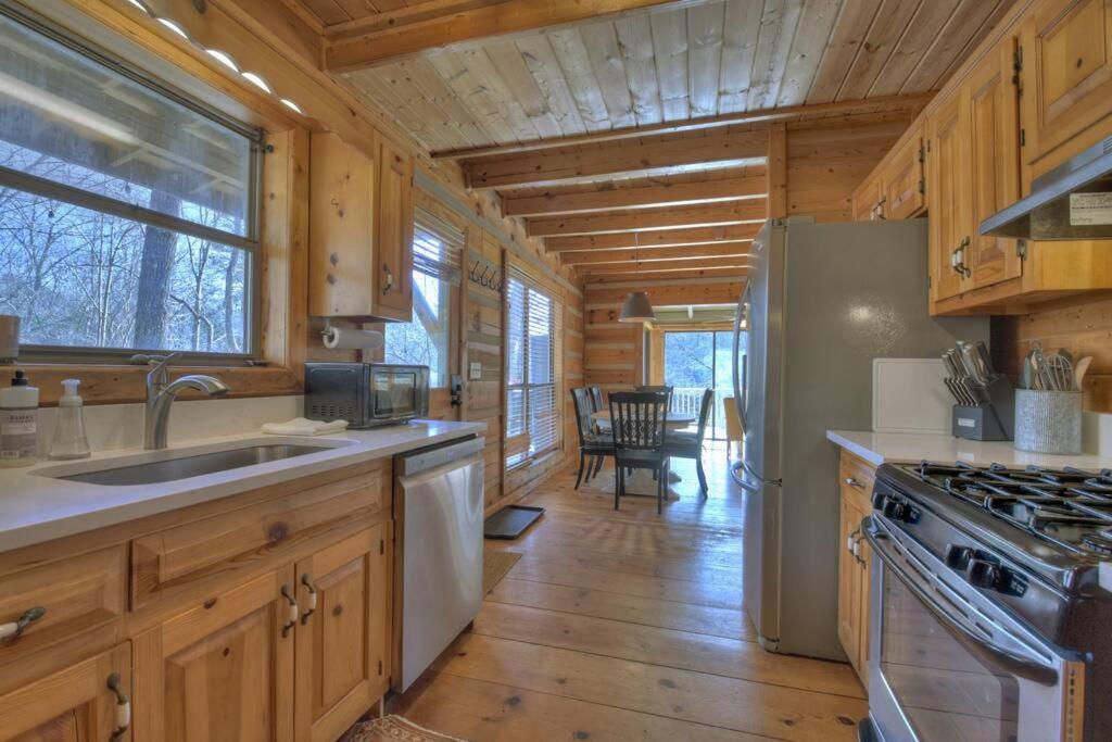 Waywish Waterfront Cabin In Blue Ridge Mountains Dış mekan fotoğraf